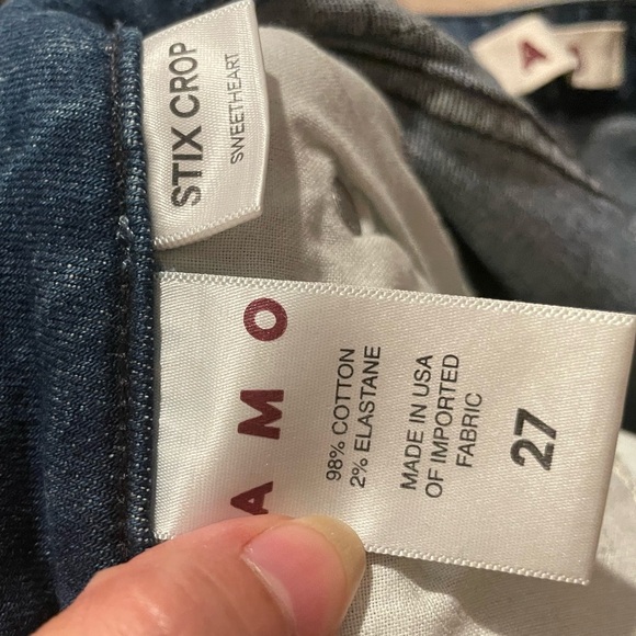 AMO Stix Crop Jeans in Sweetheart Size 27 - Picture 5 of 5